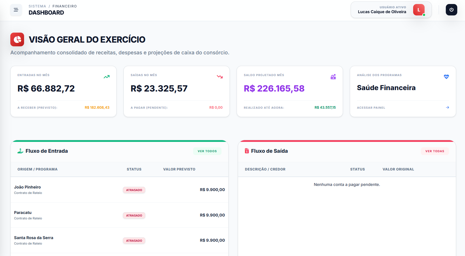 Tela do sistema 1